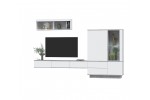 Гостиная Quartz 12 (Белый платинум / Бетон)  фабрика Интерлиния в Минске Гостиная Quartz 12 (Белый платинум / Бетон)  фабрика Интерлиния