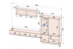Гостиная Quartz 12 (Белый платинум / Бетон)  фабрика Интерлиния в Минске Гостиная Quartz 12 (Белый платинум / Бетон)  фабрика Интерлиния