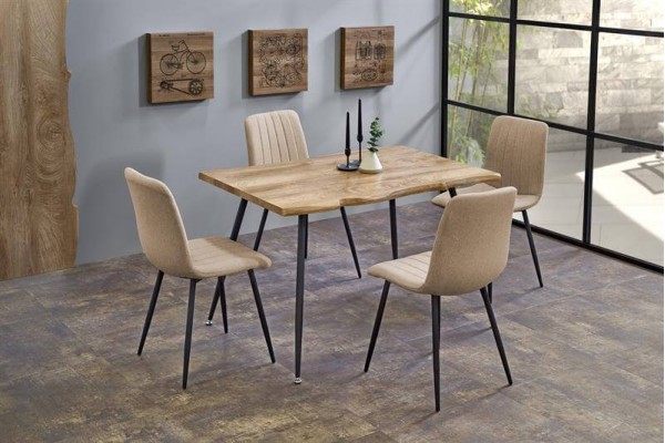 Стол обеденный Halmar LARSON(дуб натуральный/черный)