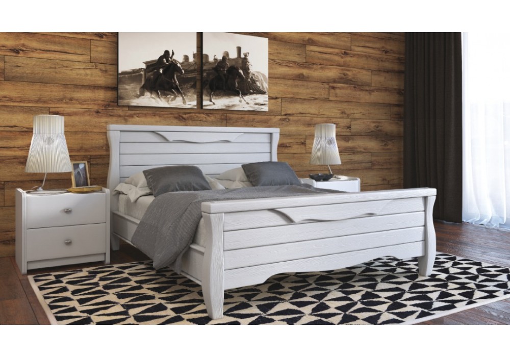 Кровать Манхэттен-2 (белый античный) 1600 фабрика Браво мебель