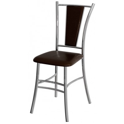 Стул ВВР Марсель шоколад/хром, экокожа Стул ВВР Марсель шоколад/хром, экокожа