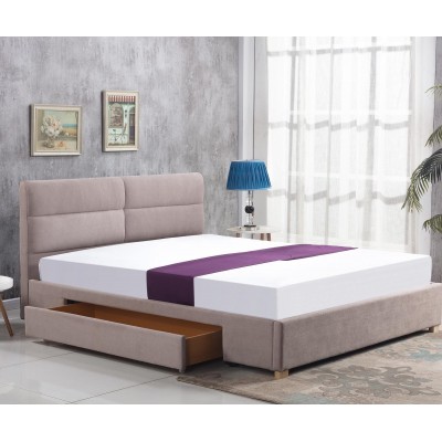 Кровать HALMAR MERIDA бежевый, 160/200