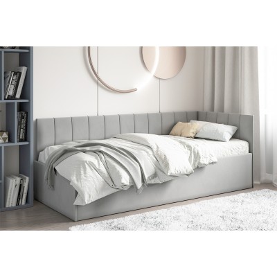 Кровать Мика с ПМ 90х200 универсальная Newtone Light GREY