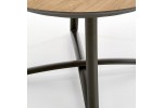 Стол обеденный HALMAR MORETTI раскладной, дуб натуральный/черный, 118-148/118/76