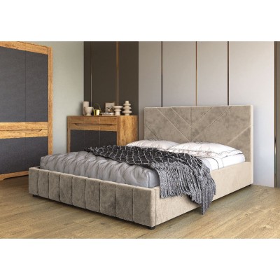  Кровать Браво Мебель Нельсон Линия с металлокаркасом 160х200  (вариант 3) 