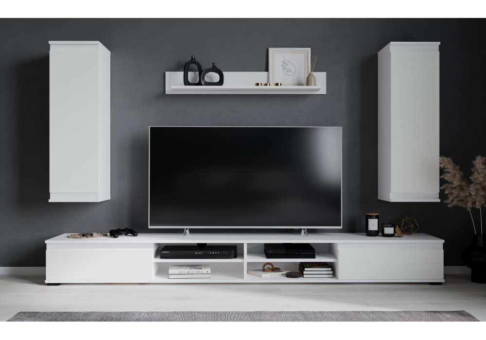 Гостиная Neo 3 (Белый платинум/Белый)  фабрика Интерлиния в Минске Гостиная Neo 3 (Белый платинум/Белый)  фабрика Интерлиния