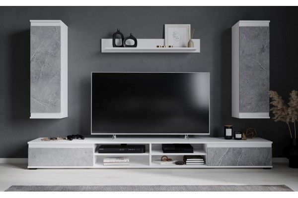 Гостиная Neo 3 (Белый платинум/Керамика)  фабрика Интерлиния  