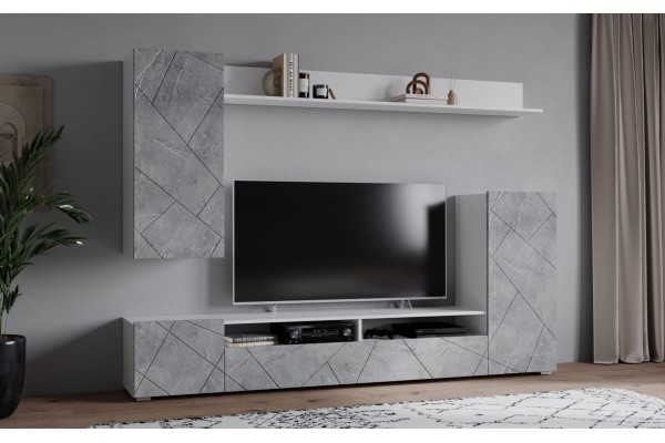 Гостиная Neo 5 (Белый платинум/Керамика)  фабрика Интерлиния  