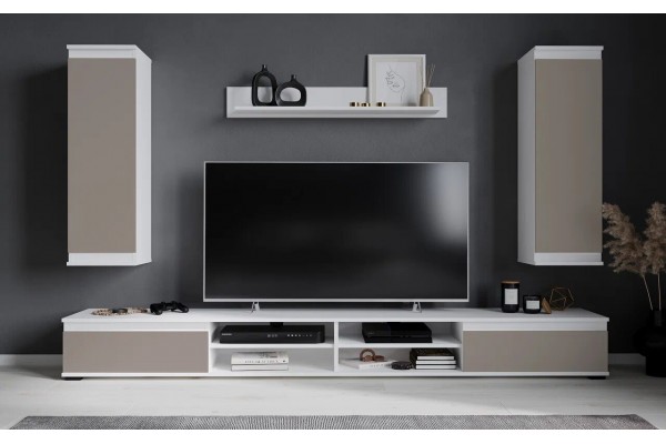 Гостиная Neo 3 (Белый платинум/Луна)  фабрика Интерлиния  