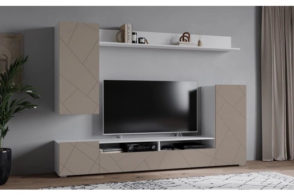 Гостиная Neo 5 (Белый платинум/Луна)  фабрика Интерлиния  