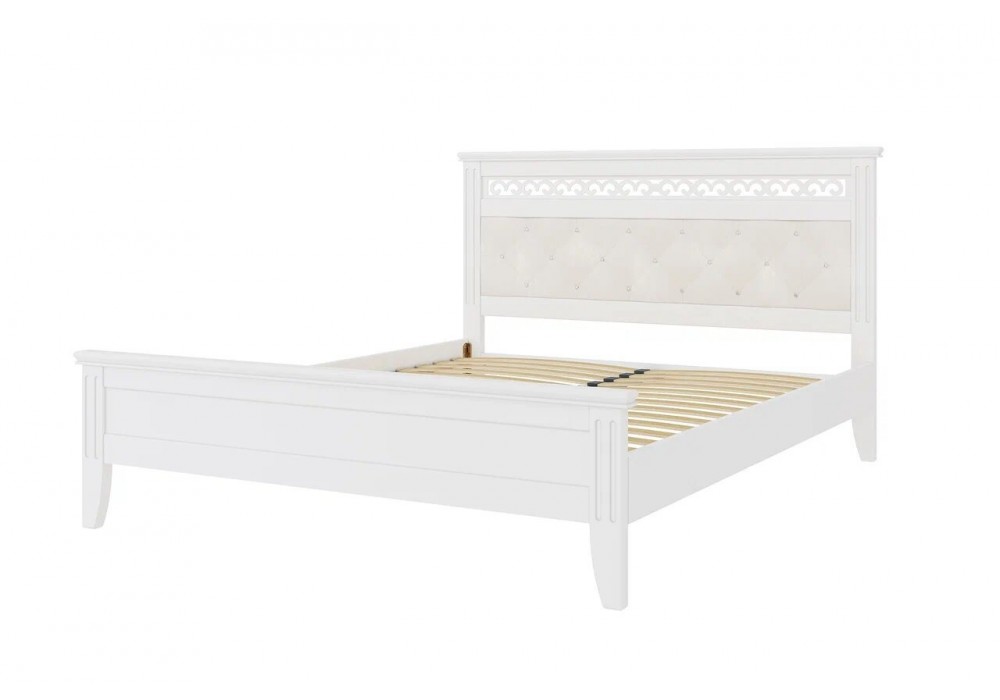 Кровать "Грация" 1400 белый античный в Минске Кровать "Грация" 1400 белый античный