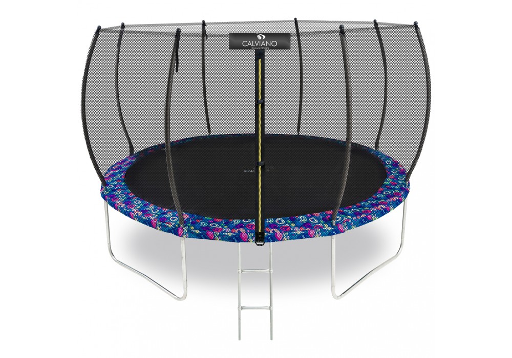 Батут пружинный с защитной сеткой Calviano 374 см - 12ft OUTSIDE master smile в Минске Батут пружинный с защитной сеткой Calviano 374 см - 12ft OUTSIDE master smile