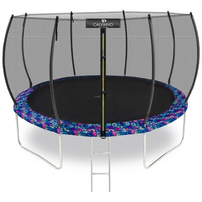 Батут пружинный с защитной сеткой Calviano 374 см - 12ft OUTSIDE master smile