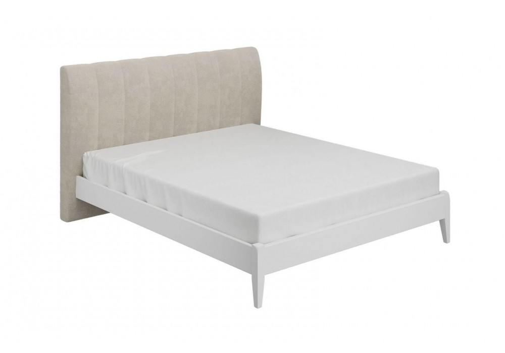 Кровать с мягким изголовьем Джали 160/200 (Айвори-Белый античный) фабрика Браво Мебель в Минске Кровать с мягким изголовьем Джали (Айвори/Белый античный) фабрика Браво Мебель