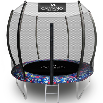 Батут пружинный с защитной сеткой Calviano 312 см - 10ft OUTSIDE master smile