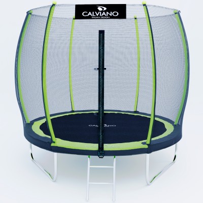 Батут пружинный с защитной сеткой Calviano 252 см - 8ft OUTSIDE master green