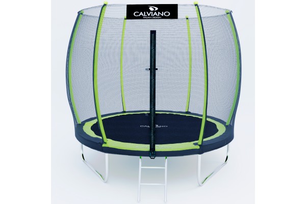 Батут пружинный с защитной сеткой Calviano 252 см - 8ft OUTSIDE master green