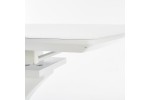 Стол обеденный HALMAR PALERMO раскладной, белый матовый, 140-180/80/75