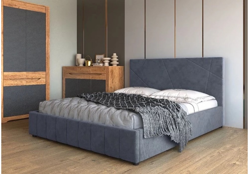  Кровать Нельсон Абстракция с подъёмным механизмом 160х200 (вариант 2) фабрика Браво Мебель