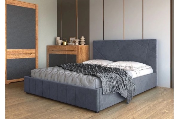 Кровать Браво Мебель Нельсон Абстракция с металлокаркасом 160х200  (вариант 2)
