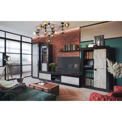 Гостиная Лондон  КМК  (Дуб кентерберри / Сосна натуральная) Гостиная Лондон  КМК  (Дуб кентерберри / Сосна натуральная)