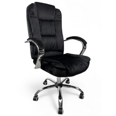 Кресло для сидения с регулировкой высоты Calviano Bravo черный велюр