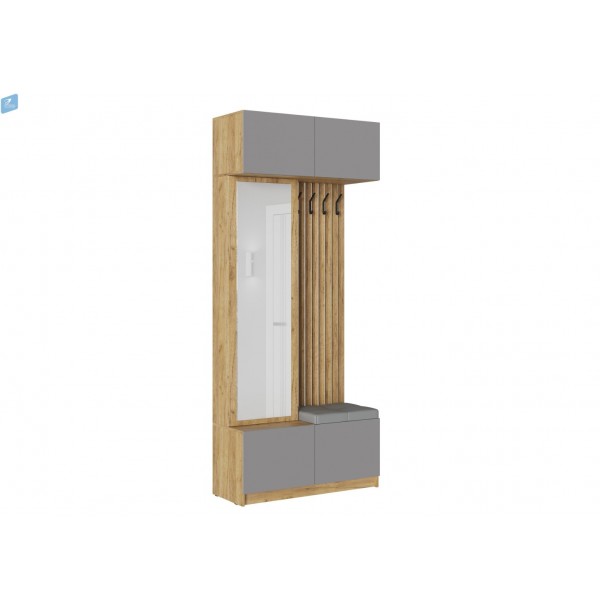 Прихожая Бостон - Дуб Крафт золотой / Серый Шифер (МК Стиль А)