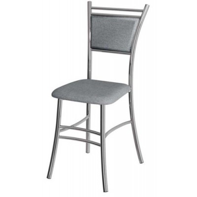 Стул ВВР Мажор серый/хром, рогожка Стул ВВР Мажор серый/хром, рогожка
