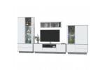 Гостиная Quartz 1 (Белый платинум / Бетон)  фабрика Интерлиния в Минске Гостиная Quartz 1 (Белый платинум / Бетон)  фабрика Интерлиния