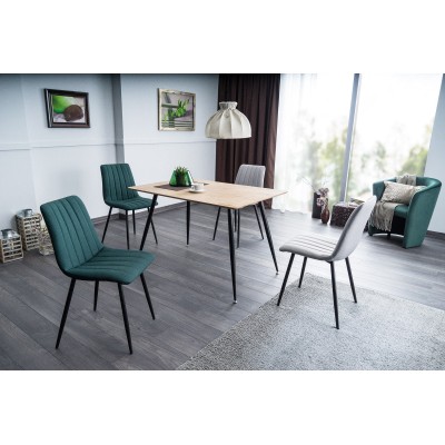 Стол обеденный Signal REMUS 120 (дуб/черный) Стол обеденный Signal REMUS 120 (дуб/черный)