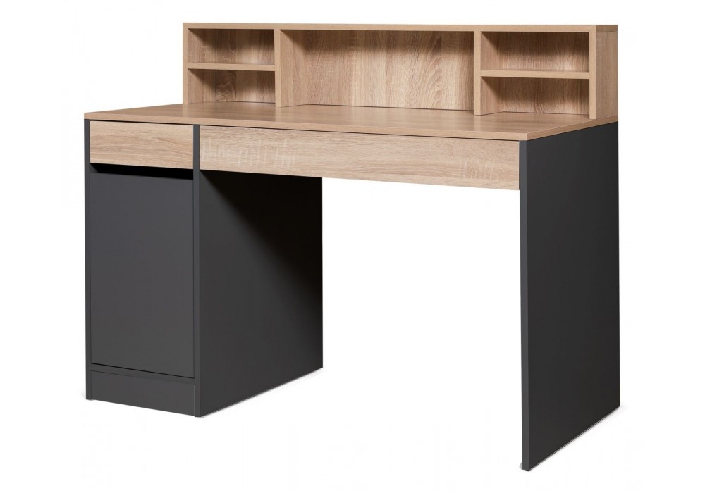 Письменный стол Мебель-Класс Сити-2 (дуб сонома/антрацит) в Минске Письменный стол Мебель-Класс Сити-2 (дуб сонома/антрацит)