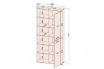 Шкаф SKILL-20 (2) (антрацит) фабрика Интерлиния в Минске Шкаф SKILL-20 (2) (антрацит) фабрика Интерлиния