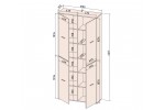 Шкаф SKILL-20 (4) (антрацит) фабрика Интерлиния в Минске Шкаф SKILL-20 (4) (антрацит) фабрика Интерлиния