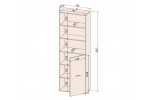 Шкаф SKILL-22 (1) (антрацит) фабрика Интерлиния в Минске Шкаф SKILL-22 (1) (антрацит) фабрика Интерлиния