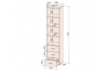 Шкаф SKILL-24 (антрацит) фабрика Интерлиния в Минске Шкаф SKILL-24 (антрацит) фабрика Интерлиния