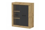 Шкаф навесной LT-ШН1 Loft (Дуб золотой/Антрацит)  фабрика Интерлиния в Минске Шкаф навесной LT-ШН1 Loft (Дуб золотой/Антрацит)  фабрика Интерлиния