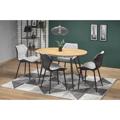 Стол обеденный HALMAR COLORADO раскладной, дуб золотой/черный, 120-160/80/74 Стол обеденный HALMAR COLORADO раскладной, дуб золотой/черный, 120-160/80/74