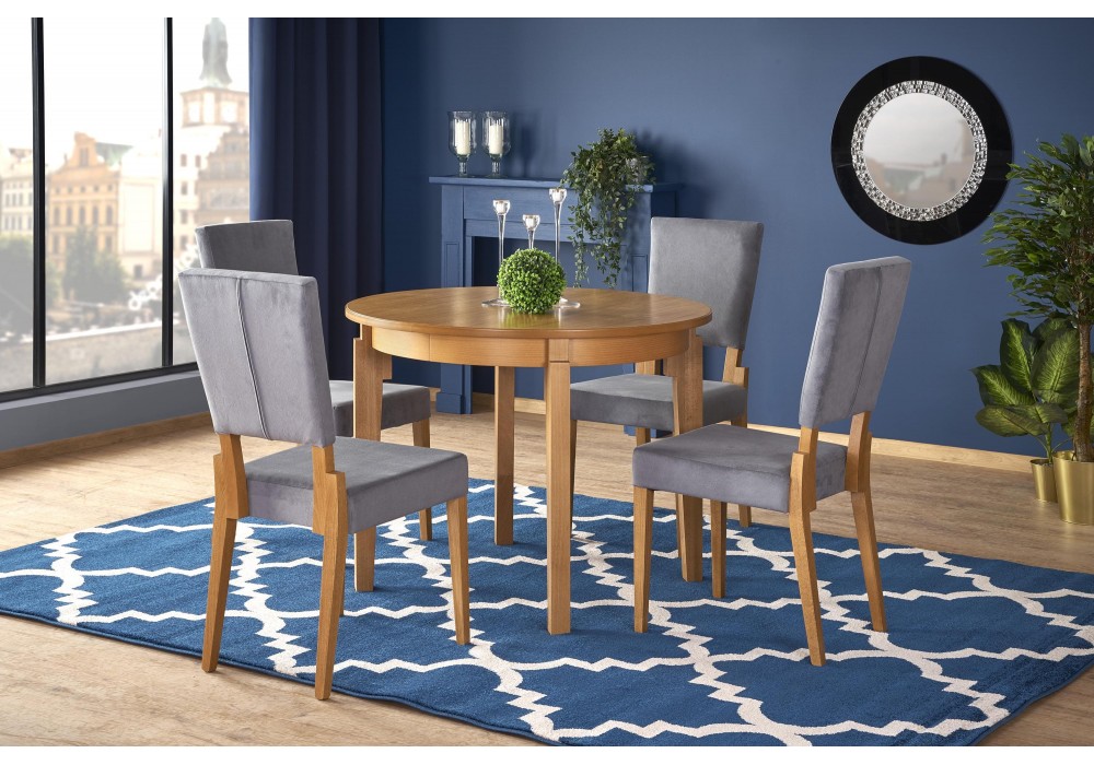 Стол обеденный HALMAR SORBUS раскладной, дуб медовый, 100-200/100/77 в Минске Стол обеденный HALMAR SORBUS раскладной, дуб медовый, 100-200/100/77