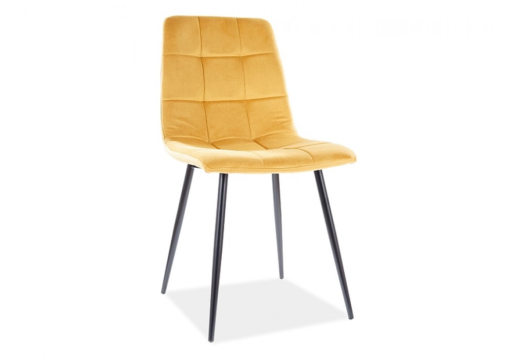 Стул SIGNAL MILA VELVET карри/черный в Минске Стул SIGNAL MILA VELVET карри/черный