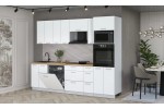 Кухонный гарнитур Мила Лайт 2,7-ПМ1 (Белый Платинум/Белый Платинум/Дуб бунратти) фабрика Интерлиния в Минске Кухонный гарнитур Мила Лайт 2,7-ПМ1 (Белый Платинум/Белый Платинум/Дуб бунратти) фабрика Интерлиния