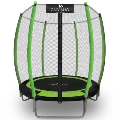 Батут пружинный с защитной сеткой Calviano 140 см - 4,5ft OUTSIDE master green