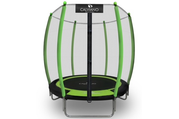 Батут пружинный с защитной сеткой Calviano 140 см - 4,5ft OUTSIDE master green