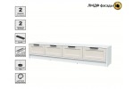 Тумба (ТВ) КТ-ТВ4-35 Тренд (Белый Платинум/Кашемир)  фабрика Интерлиния