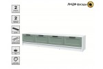 Тумба (ТВ) КТ-ТВ4-35 Тренд (Белый Платинум/Мята)  фабрика Интерлиния