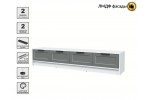 Тумба (ТВ) КТ-ТВ4-35 Тренд (Белый Платинум/Серый)  фабрика Интерлиния