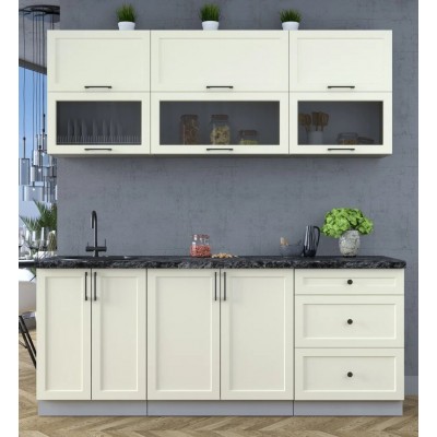 Готовая кухня Тренд Soft-touch 2,0Б (Белый/Белый) фабрика Интерлиния