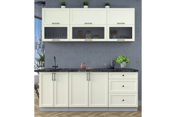 Готовая кухня Тренд Soft-touch 2,0Б (Белый/ Белый) фабрика Интерлиния