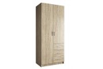 Шкаф для одежды "Универсал" (УН-02-03, Дуб Сонома)