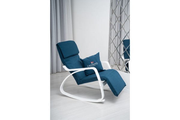 Кресло-качалка Calviano Comfort 1 синее
