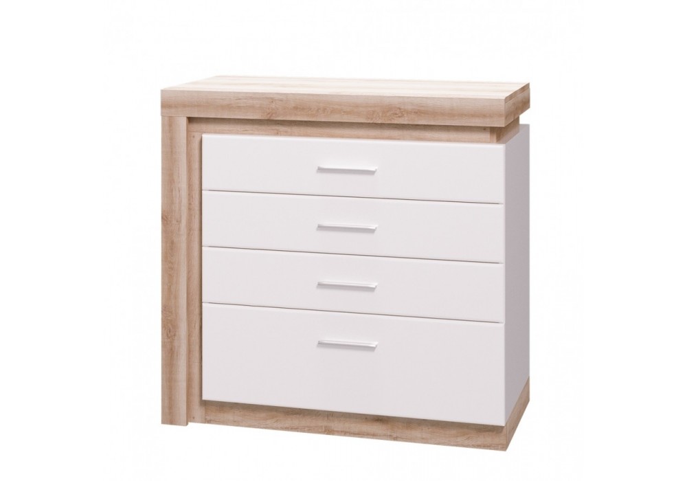 Комод  Люмен 13 (Дуб сакраменто/Белый снег глянец) фабрика Ижмебель в Минске Комод  Люмен 13 (Дуб сакраменто/Белый снег глянец) фабрика Ижмебель